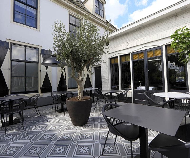 GeoCeramica® 60x60x4 Concreet Flower dec