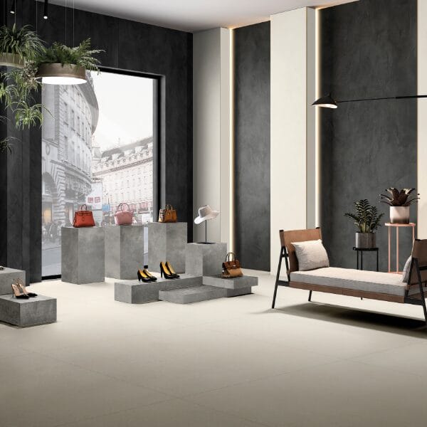 Keramische slab Simenta Antracita structuur