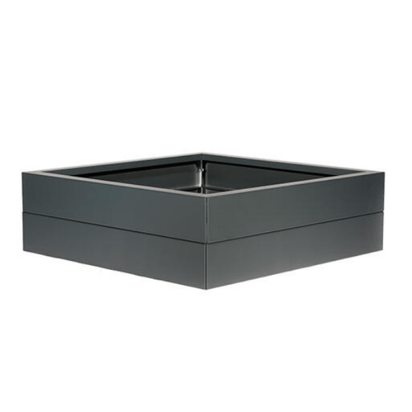 Bloembak Modulair Antraciet   28 cm hoog