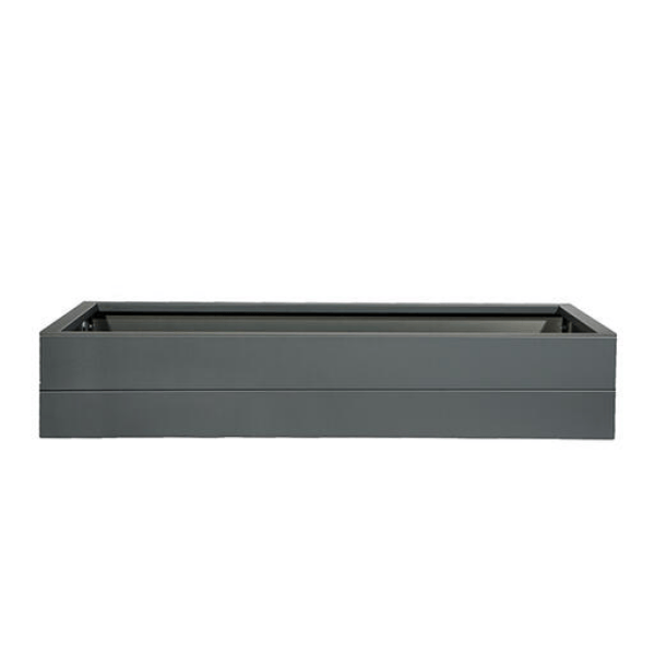 Bloembak Modulair Antraciet - 28 cm hoog