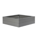 Bloembak Modulair Taupe   28 cm hoog