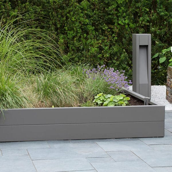 Bloembak Modulair Taupe - 28 cm hoog