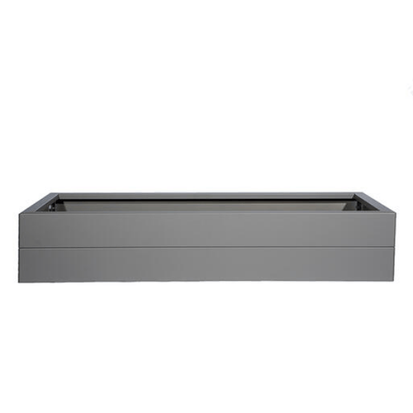 Bloembak Modulair Taupe - 28 cm hoog