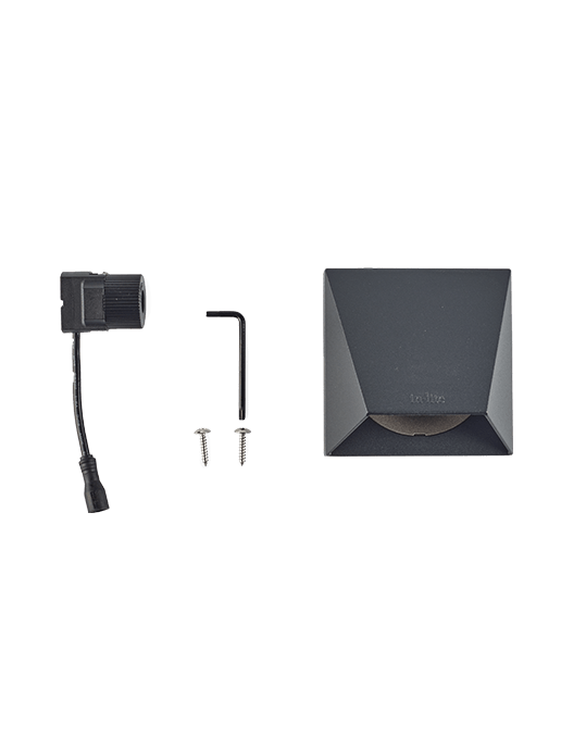 Wedge - wandlamp - Dark Grey