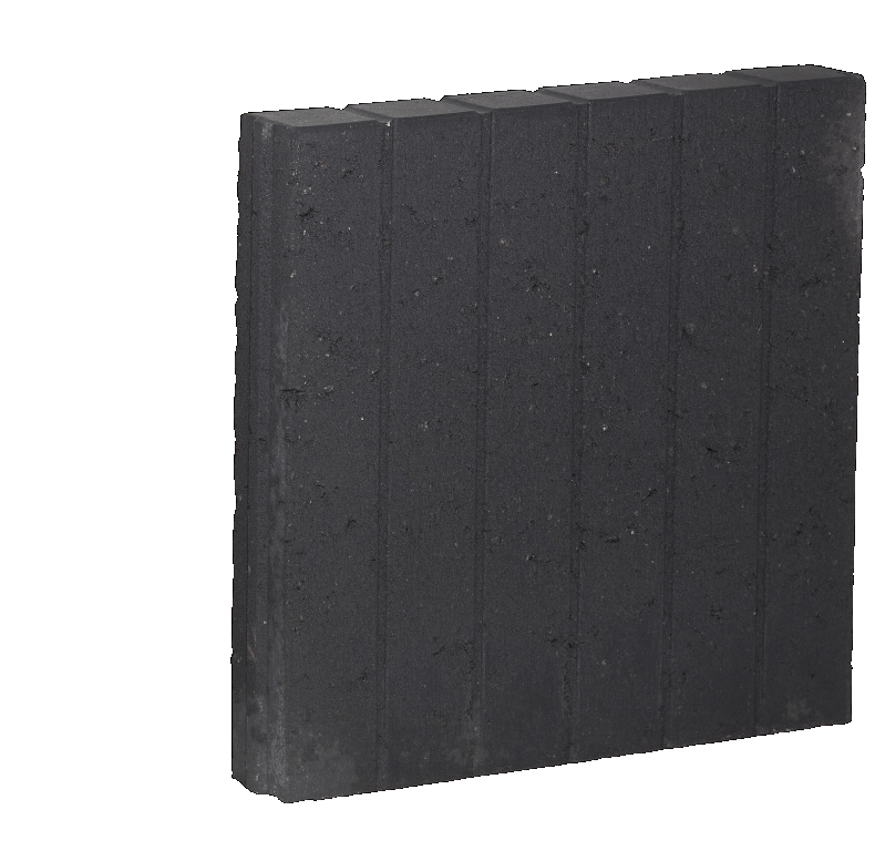 7315950 Palisadenband vierkant Zwart 8x50x50