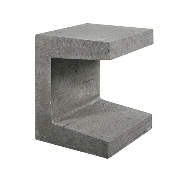 U element grijs