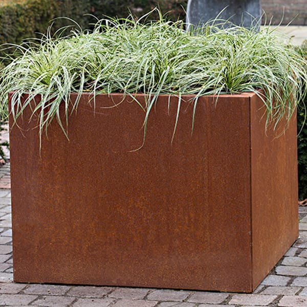 Bloembak Vlak Corten - 40 cm hoog