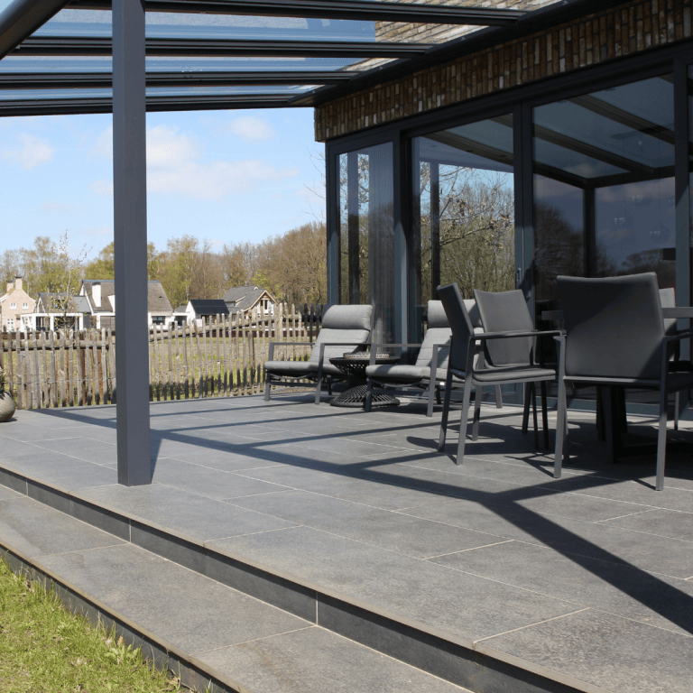 Silverstone 20MM Nero tegel 40x120x2 cm