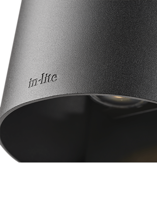 Halo Down 230V - wandlamp - Dark Grey