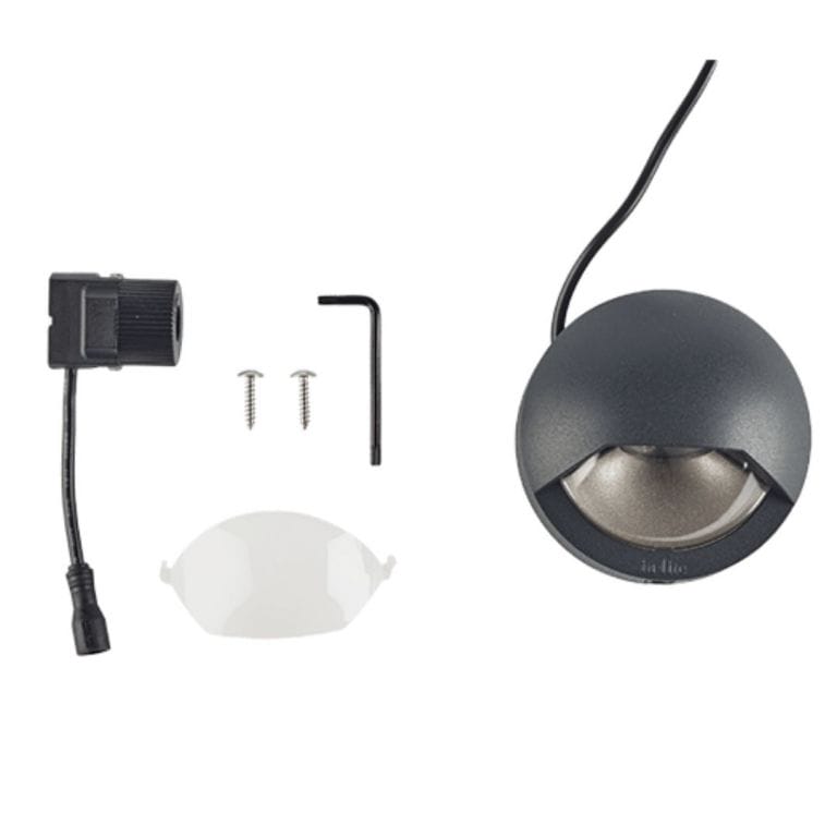 Blink - wandlamp Ø 100mm - Dark Grey