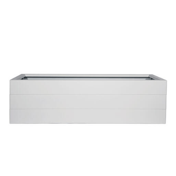 Bloembak Modulair Wit - 42 cm hoog