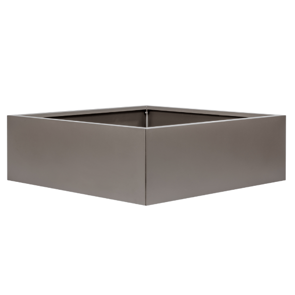 Bloembak Vlak Taupe - 40 cm hoog