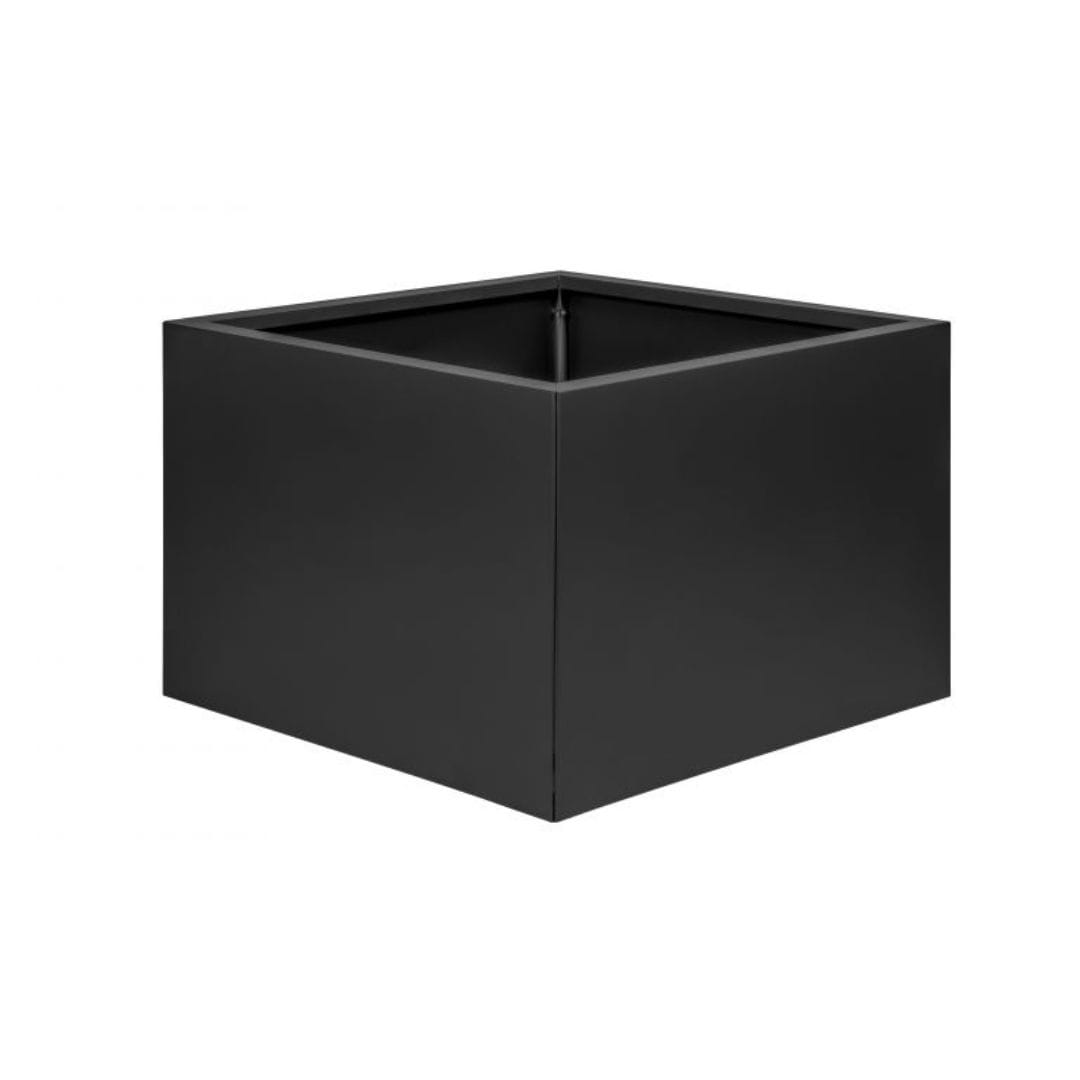 Bloembak Vlak Grafiet Zwart - 60 cm hoog