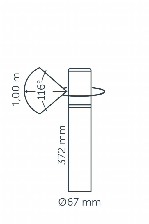 Liv - staande lamp - Low Corten