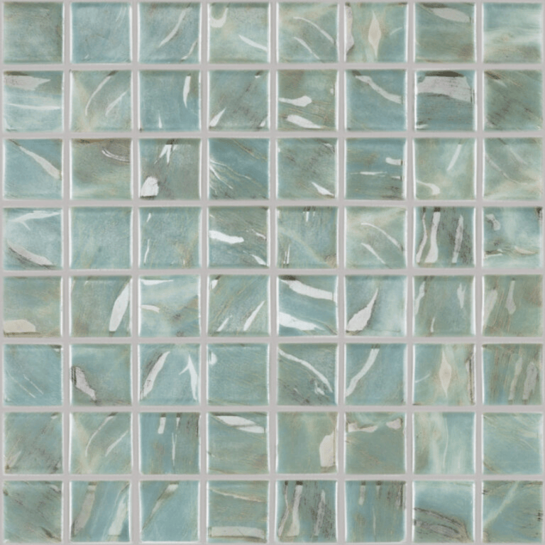 Famoa 10MM Turquoise decor tegel 3.8x3.8 cm
