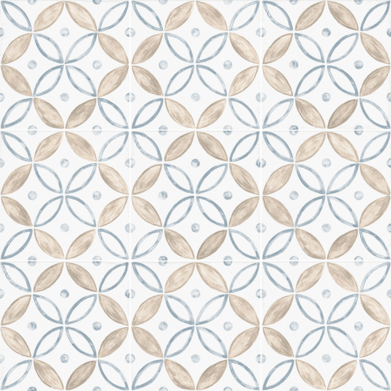 Deserto 10MM Blue Design tegel semi mat 20x20 cm