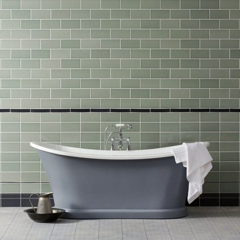 Nava Gloss 10MM Sage decor tegel glanzend 20x10 cm