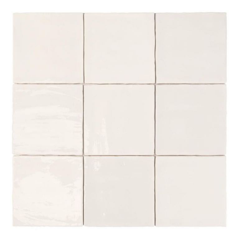 Sero Blanco 10MM Blanco decor tegel glanzend 15x15 cm