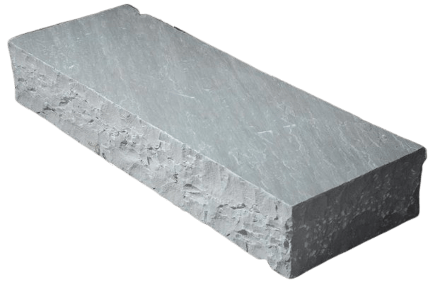 Kandla gres traptrede gekapt 100x35x14-16 cm. grijs